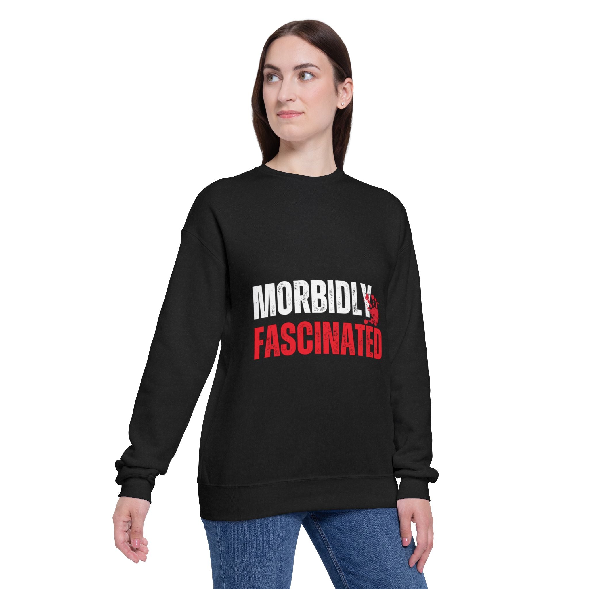 Morbidly Fascinated Unisex Drop Shoulder Sweatshirt
