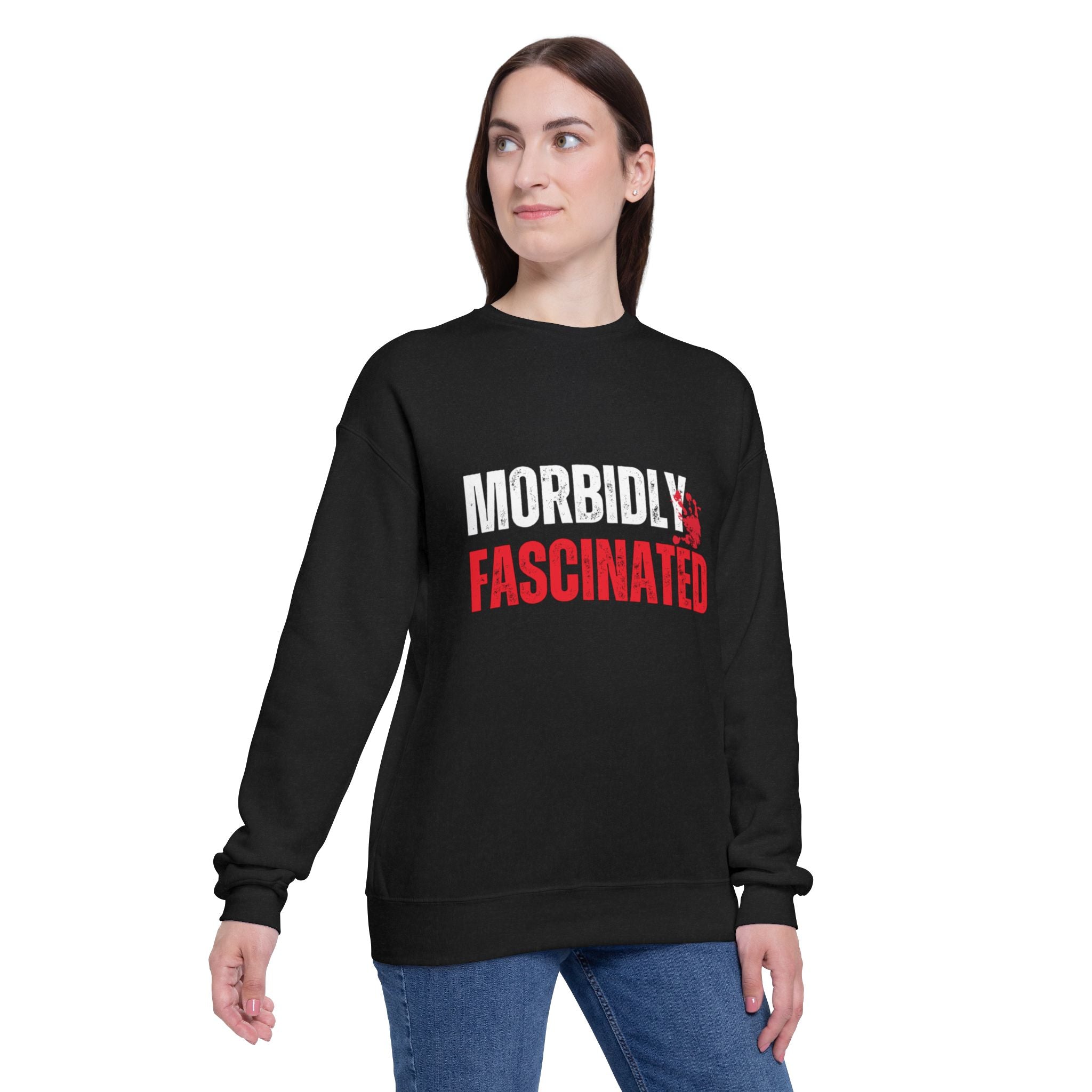 Morbidly Fascinated Unisex Drop Shoulder Sweatshirt