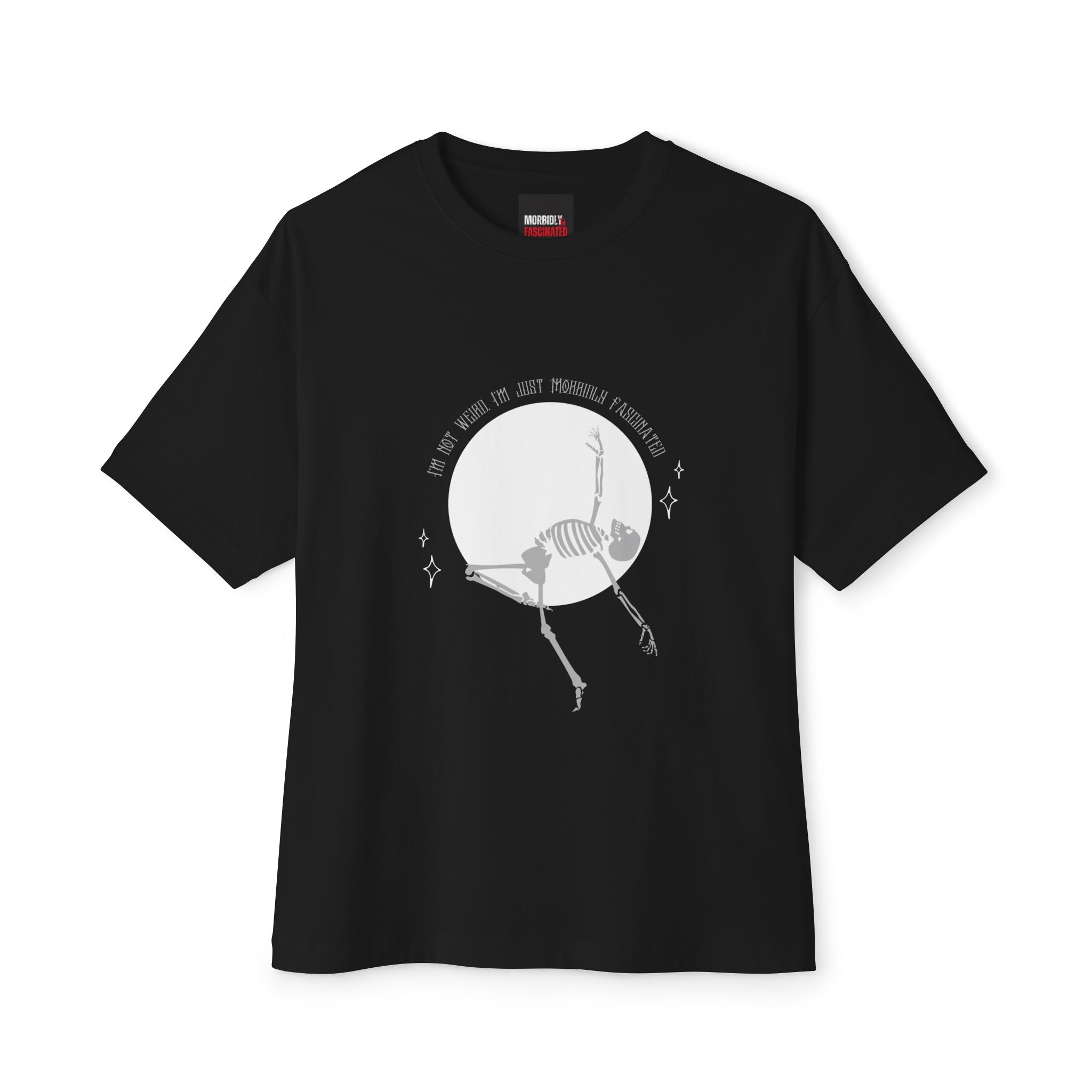 Spooky Skeleton Unisex Oversized Boxy Tee